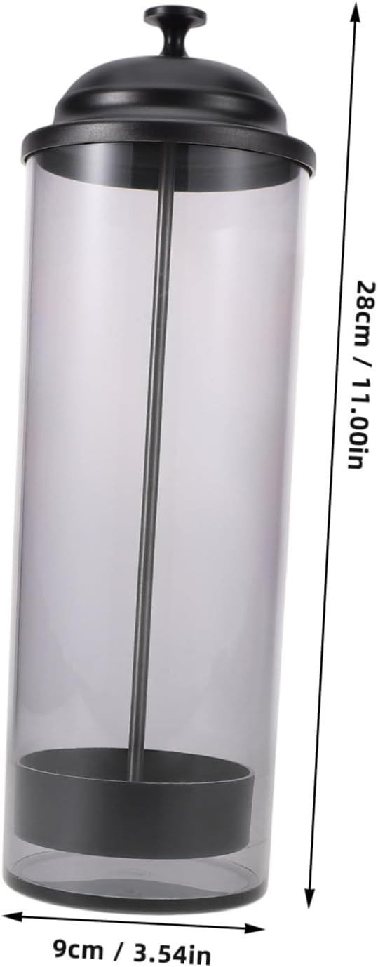 Plastic Straw Dispenser Holder, Space Saving Countertop Bucket