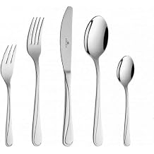 Gerlach 1760 Cutlery Set Stainless Steel 6 People 30 Pieces Cutlery Set Dishwasher Safe Rustproof Knife Fork Spoon Shiny Cutlery Mango