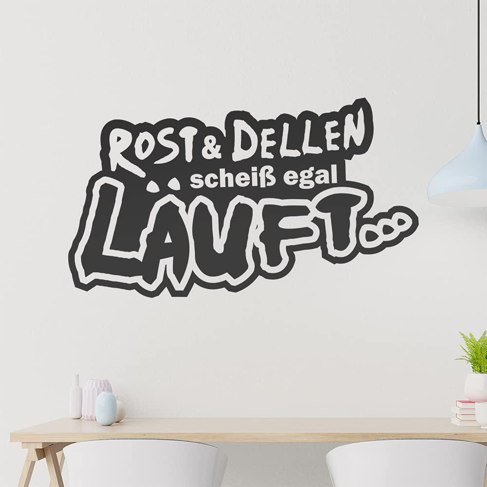 Kiwistar Rost & Dellen scheiß egal Lauft... - Offroad Tour Dirt Wall Sticker in 6 Sizes - Wall Sticker - Decoration, Kitchen, Living Room, Bedroom, Bathroom