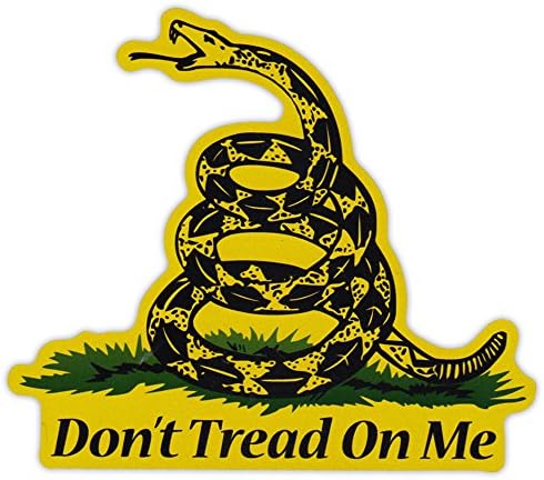 Magnetic Bumper Sticker - Don't Tread - Gadsden Flag, Coiled Snake, 2nd Amendment, Gun Rights - 5" x 4.25" image 3