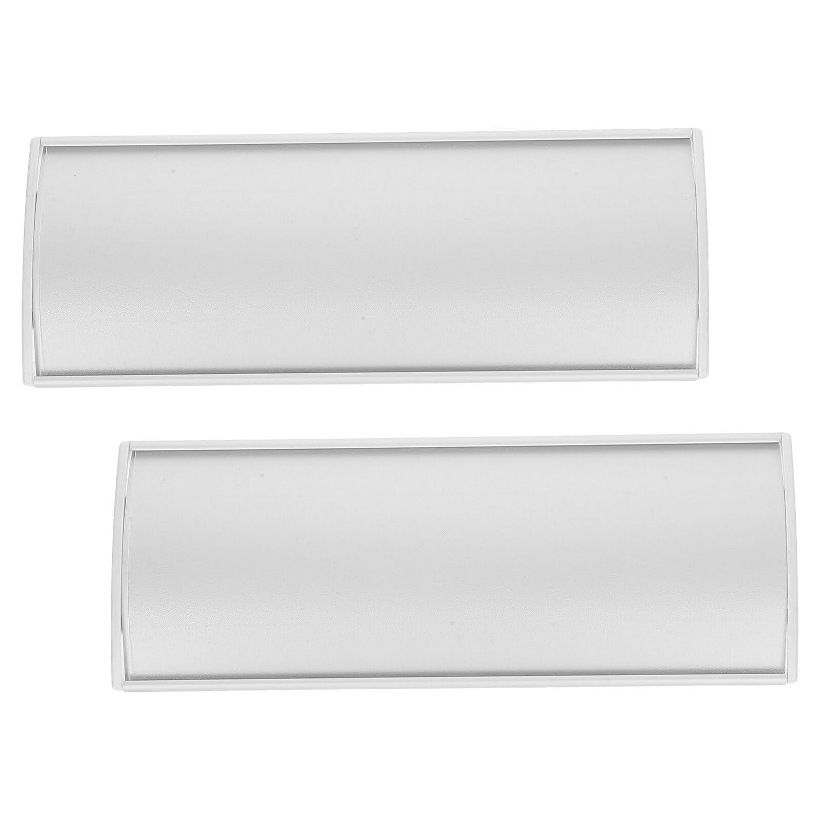 Plaque de porte alliage aluminium lot de 2 plaques signalétiques bombées pour bureau