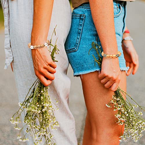 Rattan Bracelets for Women Handmade Woven Rattan Ball Beaded Stretch Bracelets Stackable Boho Bangle Bracelets Summer Beach Jewelry2