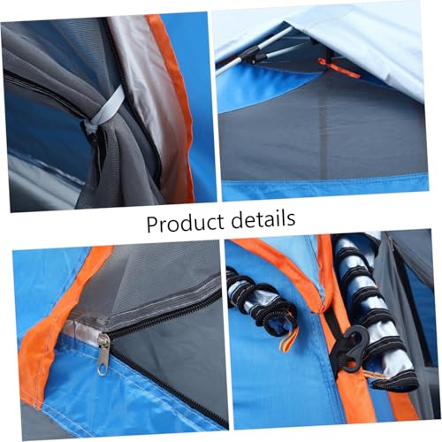 Carpa plegable para camping de tela Oxford azul miniatura 3