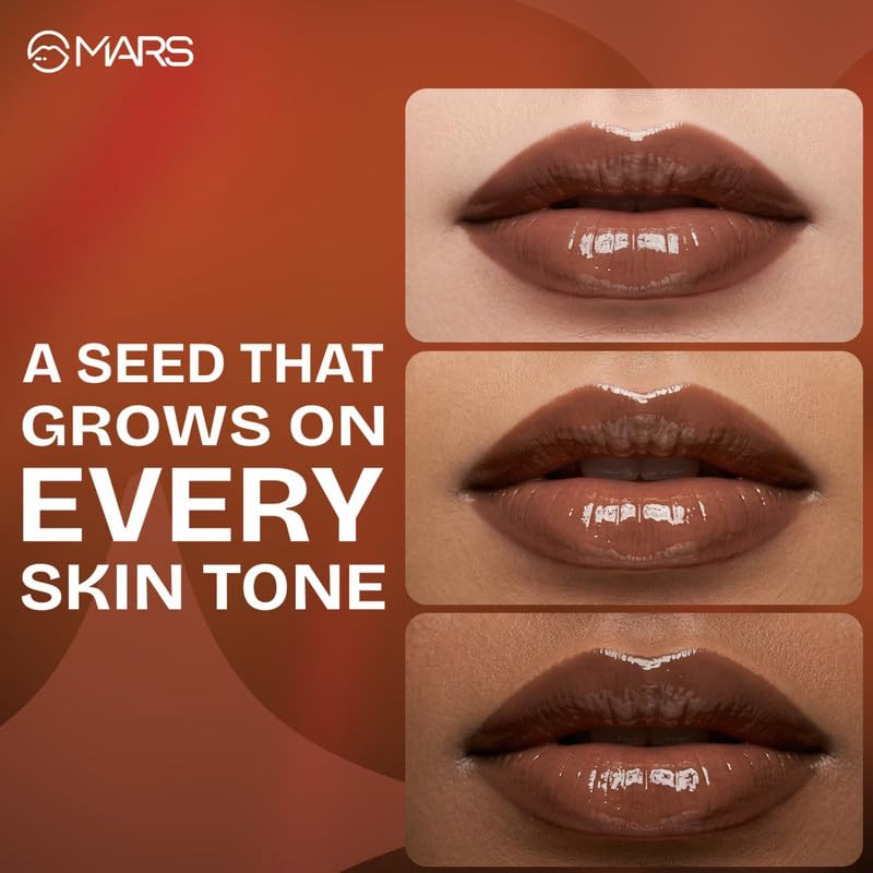 Image of MARS OBSESSEED Lip Gloss (3.5 ml) (03-POUTY) | Highly Pigmented | Non-Transfer | High-Shine Formula | Hydrating, Enriched with Vitamin E | Non-Sticky & Lightweight