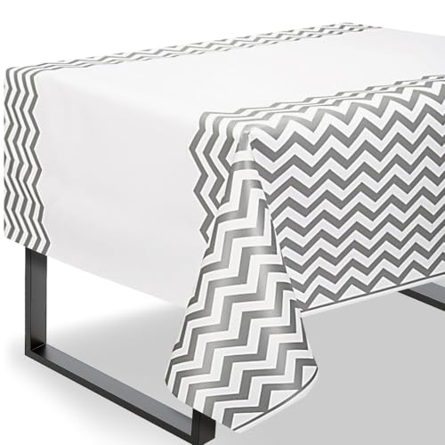 Chevron Plastic Tablecloth, 108