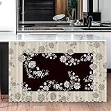 Material Premium: hecho de poliéster de alta calidad, suave y transpirable, con bordes limpios y resistente a las arrugas, las cortinas dan una sensación de ligereza, comodidad y circulación de aire, creando una hermosa escena familiar.