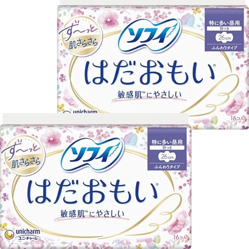 はだおもい ふんわりタイプ 特に多い昼用 260 羽つき 26cm 16枚入×2個セット(合計32枚)