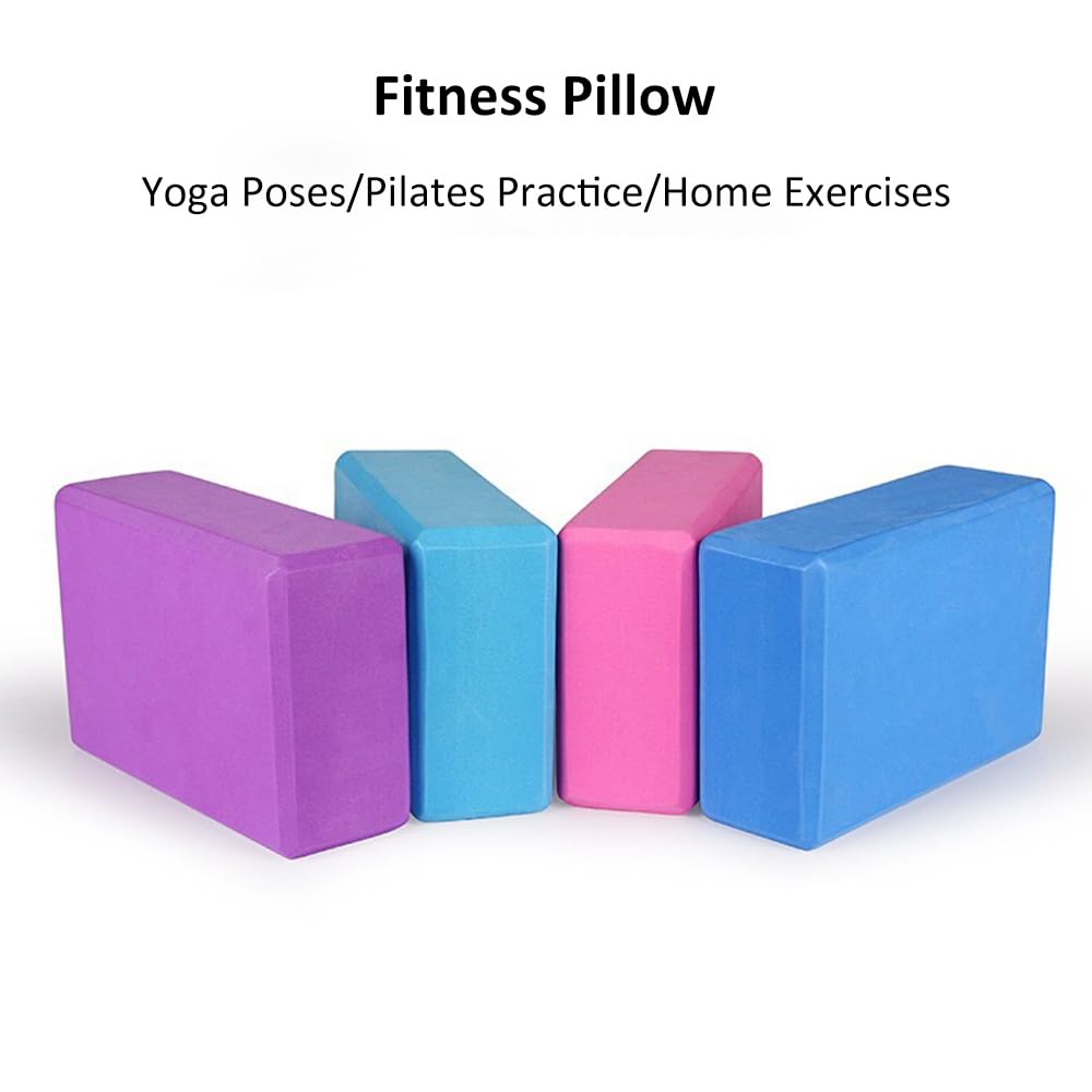 2 Cuscini Sportivi In Schiuma EVA - Per Yoga, Pilates, Meditazione, Antiscivolo (Blu) - Foto 13