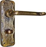Materiales resistentes Imex El Zorro B-76834 B-76834-Manilla latón rústico con condena a 47 mm Placa 150 x 45 mm