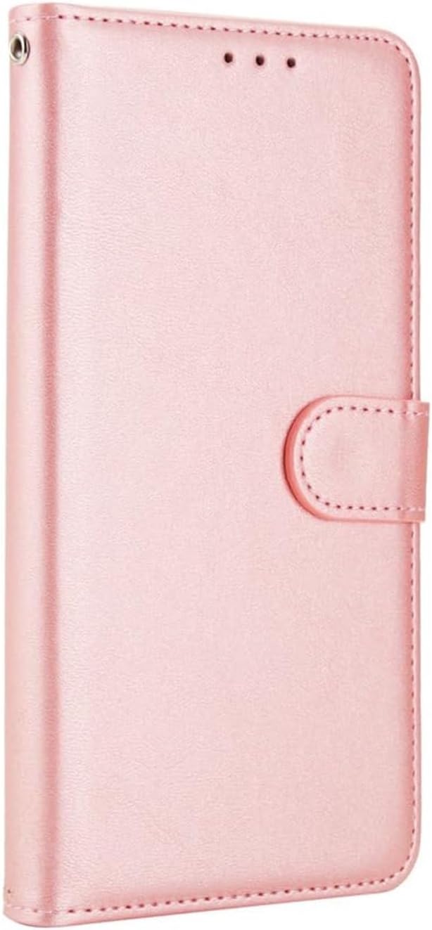 Leather Wallet Magnetic Detachable Case for iPhone 17/17 Air/17 Pro/17 Pro Max, Folio Cover with Small Wrist Strap & Stand Function(Brown,17 Pro Max)