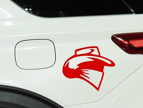 Bandit Outlaw Gangster - Adhesivo de vinilo troquelado para automóvil, camión, laptop, casco (5 pulgadas, rojo) Rojo,Negro -,Blanco