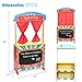 Rundad Wooden Puppet Theater Bonus 2 Hand Puppet, Double-Sided Lemonade Stand & Puppet Show Theater for Kids, Wood Deluxe Children Puppet Theatre Toy with Chalkboard