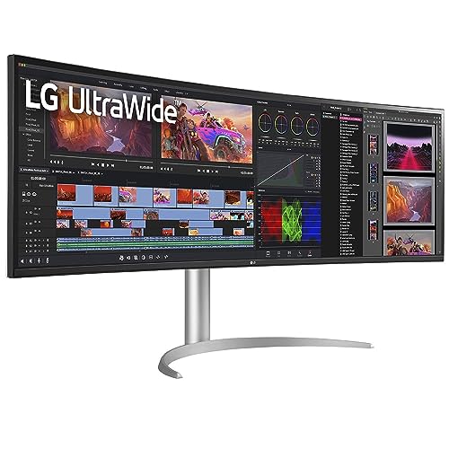 Image of LG 49 inch UltraWide Dual QHD Nano 144Hz IPS Curved Monitor (5120x1440), Expanded Workstation, VESA DisplayHDR 400, USB Type-C, Dual Controller, NVIDIA G-SYNC, AMD FreeSync Premium Pro- 49WQ95C-W
