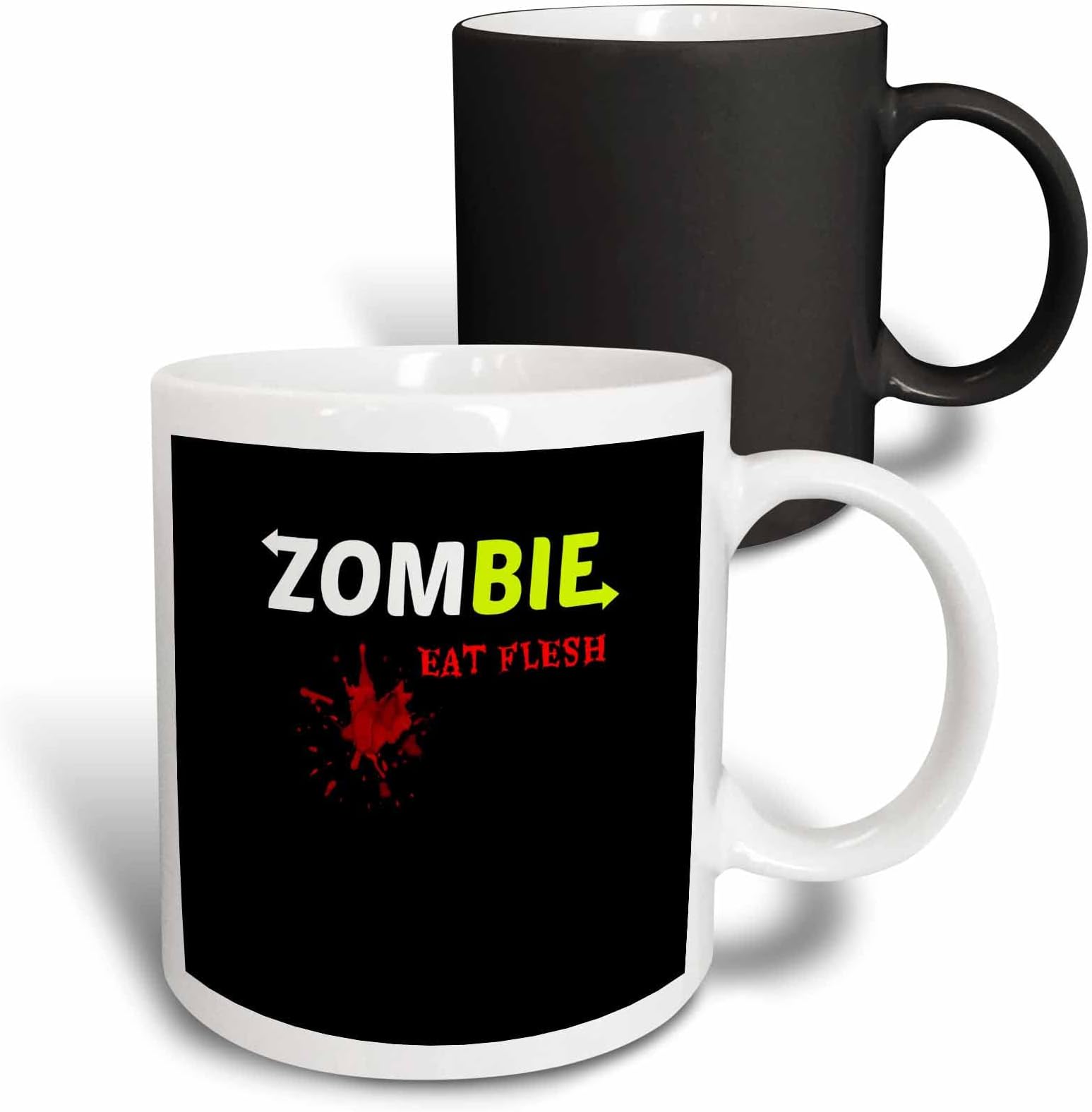 3dRose Zombie eat flesh 11oz Magic Transforming Mug