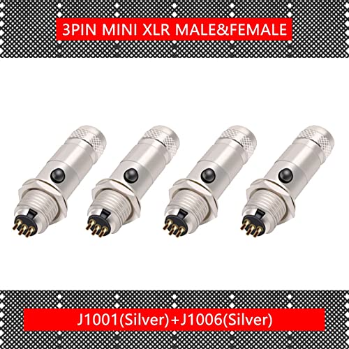 Enchufe macho XLR de 3 pines mini para cables de microfono en estudios de grabacion caseros 3