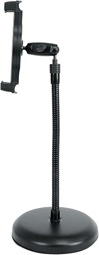 Miniatura 7 de Rockville iStand 9 - Soporte profesional para tablet con cuello de cisne e incluye clip para micrófono