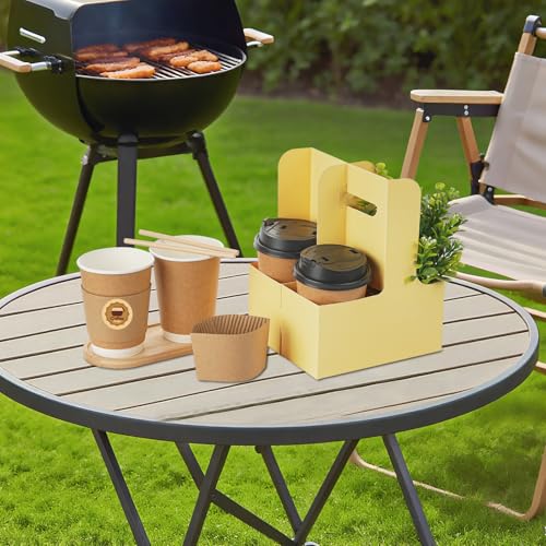 2 Cup Drink Carrier 16 Pack - 50% Off Disposable Coffee Cup Holders - Image 2