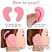 Silicone Covers for Hair Dye Reusable Ear Protectors Earmuffs Caps for Shower Salon Home Hair Styling Tools (Pink)
