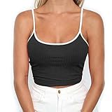 asymmetrisches top nähen Weste Crop Top Camisole für Frauen / Junioren / Teen Mädchen, sieht so gut aus mit hohen verschwendeten Leggings, Röcke, Shorts oder Hosen