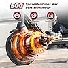 E Scooter mit Straßenzulassung für Erwachsene|ABE Elektroroller–Sorglose Freiheit in Stadt Max 500W Motor Max 25 km Reichweite für müheloses Pendeln & Entdecken,Leichtgewicht Elektroscooter mit APP #2