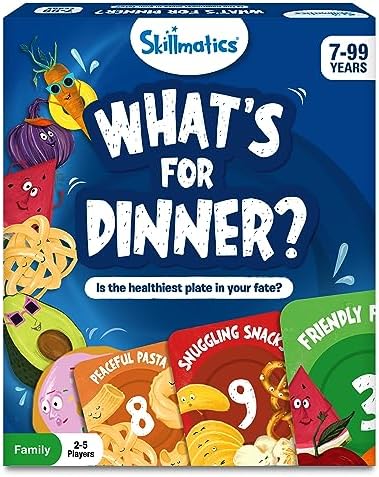 Skillmatics Card Game - What's for Dinner, Fun Strategy & Memory Game, Gifts & Family Friendly Games for Ages 7+ Years and Up