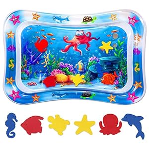 Niskite Tummy Time Water Mat – Baby Water Play Mat Tummy Time Toys,Inflatable Baby Tummy Time Mat for Sensory…
