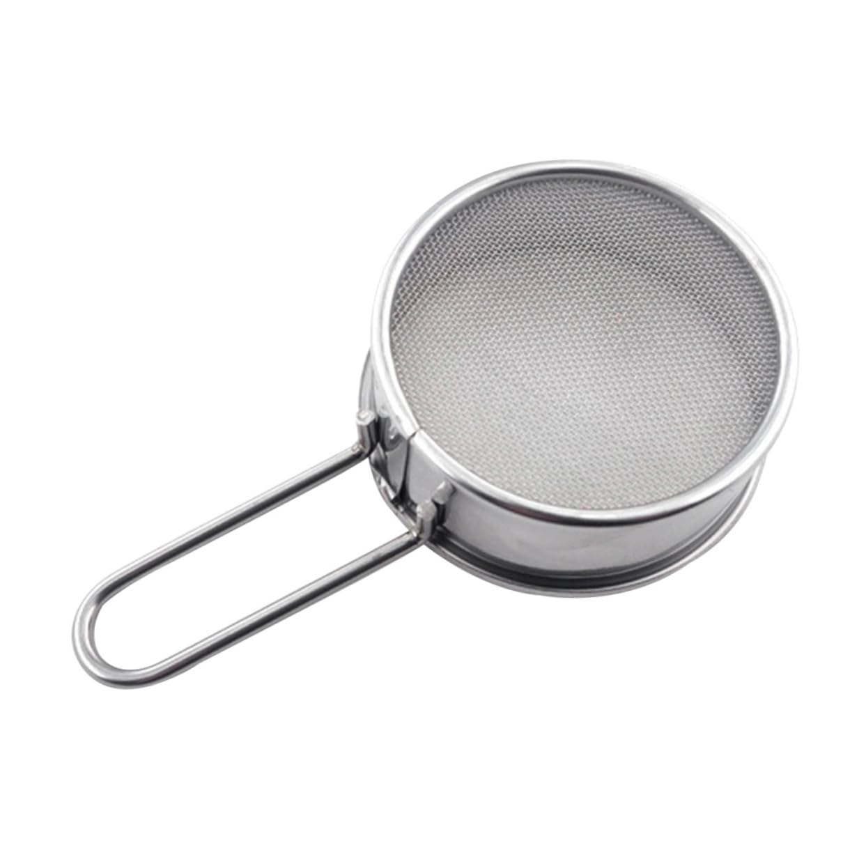 OUNONA Stainless Steel Powdered Sugar Sifter Handheld Flour Sieve Tool Fine Mesh Baking Strainer for Efficient Sifting Easy to Use for Home Baking Cooking