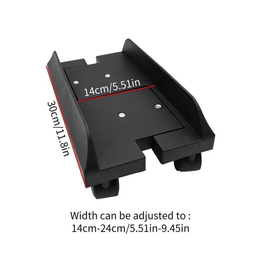 Akcesoria komputerowe CPU Holder Stand, Mobile PC Tower Stand with 360 ° Rotation Caster Wheels, Desktop PC Mainframe Bracket, Adjustable PC Holder Cart Stojak na wieżę komputerową
