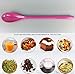 Goeielewe Set of 8 Mixing Spoon Melamine Long Espresso Spoons, Colorful Latte Spoon, Dessert Ice Cream Spoon, Cocktail Stirring Spoons for Coffee Dessert, 8.8-Inch (Mixed Color)