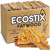 EasyGoProducts EGP-STIX-008 Eco-Stix Fatwood Fire Starter Kindling Firewood Sticks – 100% Organic...