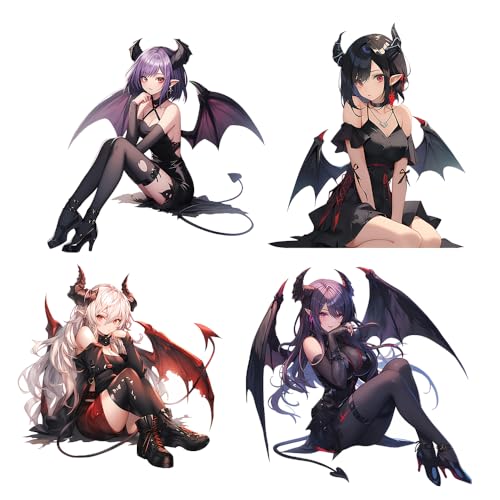 Devil Kawaii Girl With Wings four piece set