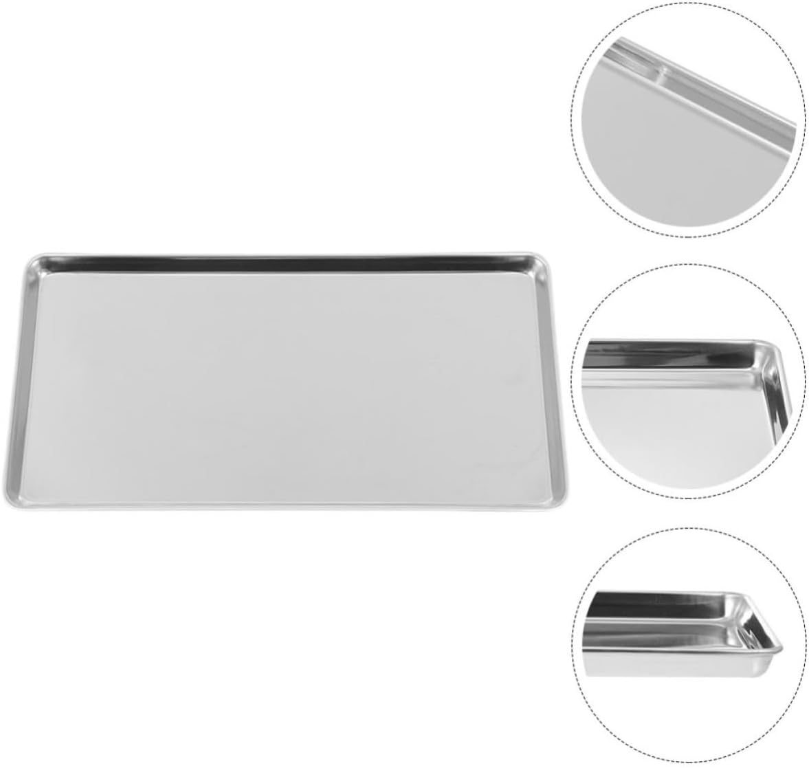 Vermicelli Roll Steam Pan Stainless Steel 2pcs Rectangular Versatile and Easy to Use Steamed Tray for Food Presentation and Restaurants for Kitchen and Buffet Service
