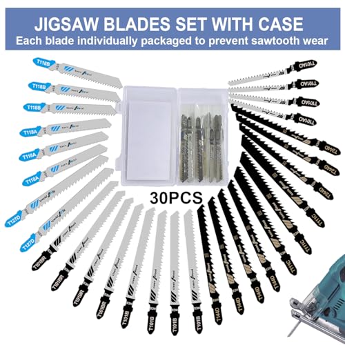 Craluuur 30PCS Multi-Material Jigsaw Blades