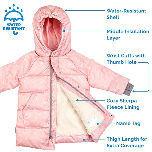 Image of JAN & JUL Insulated Winter Coat, Sherpa Lined Cozy Jacket for Kids