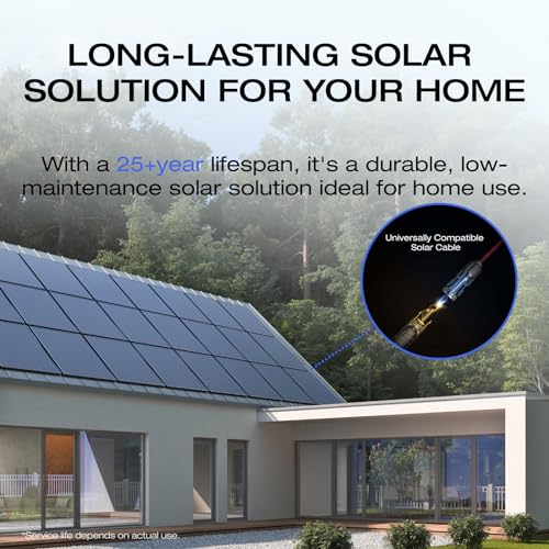 Image of EF ECOFLOW 175W Solar Panel, 25% High-Efficiency N-Type Solar Cell, IP68 Waterproof Rate, Plug-&-Play Solar Panels for Camping, RV, Home, Designed for Class B Vans (Mounting Feet Included)