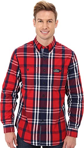 U.S. Polo Assn. Men's Slim Fit Long Sleeve Plaid Poplin Sport Shirt