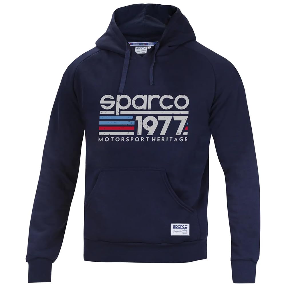 Sparco Sudadera Sudadera 1977 Talla S Azul Unisex Adulto
