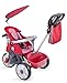 FEBER- Baby Trike Easy Evolution, Triciclo, Color Rojo, 24.9 x 14.0 x 11.9 (Famosa 800009473)