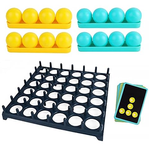 Bounce Off Party Game Connect 4,Desktop Bouncing Ball Toys, Bouncy Ball Playset Game Kit Interactive Throwing Toy Kit For Kids Cover