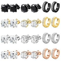 K Black Rose Gold Silver (Studs Hoops)
