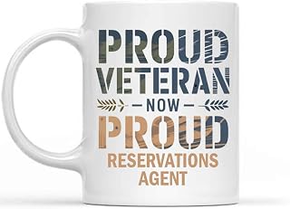 Gift Idea Funny Gift for Reservations Agent, for, Proud, Proud Reservations Agent 11 Oz White Ceramic Coffee Mug