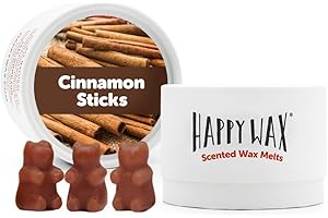 Cinnamon Sticks Scented Bear Wax Melts - Natural Strong Fall Scented Soy...