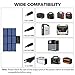 BigBlue 63W Solar Charger Portable with SunPower Solar Panel(Dual 5V USB+19V DC Output+USB-C Port), Foldable & Compact, for Power Station, Tablet, iPad, iPhone,12V Boat/RV Battery etc.[Update Version]