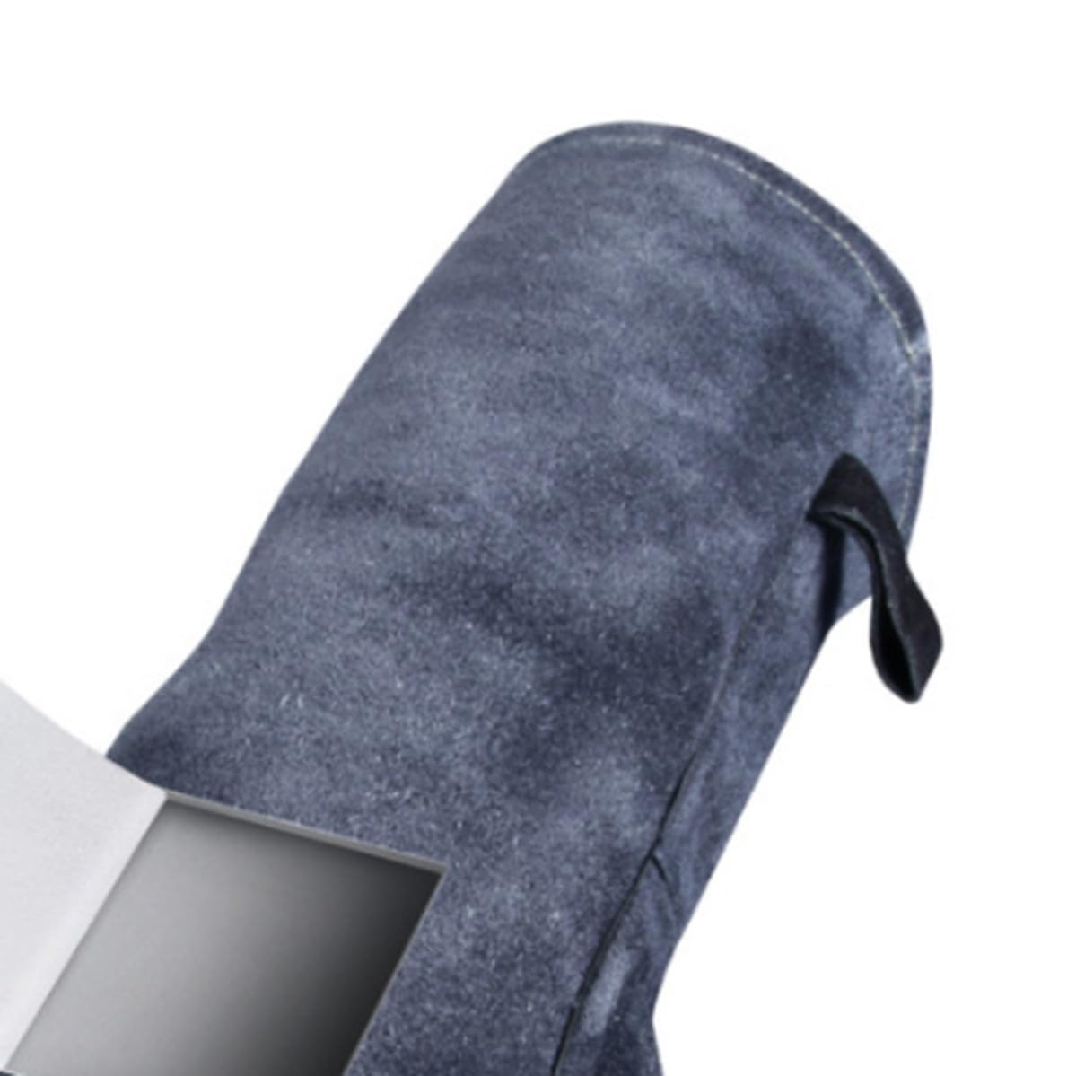 Hitzebeständige Grillhandschuhe 1 Paar aus Leder, Schwarz