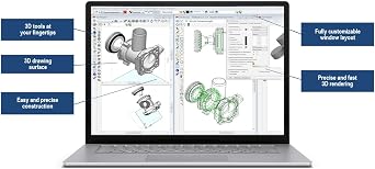 BeckerCAD 15 3D PRO - for Printing, Home Design, Floor Plan, Architecture, Engineering, Electric and more software compatible with AutoCAD for Win 11, 10, 8