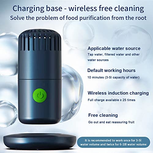 PETSTIBLE Fruit Groente Wasmachine 4400mAh Draadloze Voedselzuiveraar Fruit Voedselreiniger Machine voor het reinigen van fruit, Groente, Rijst - Image 5