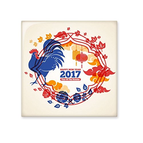 Carreaux de céramique Coq Zodiaque Chinois motif illustration 10cm
