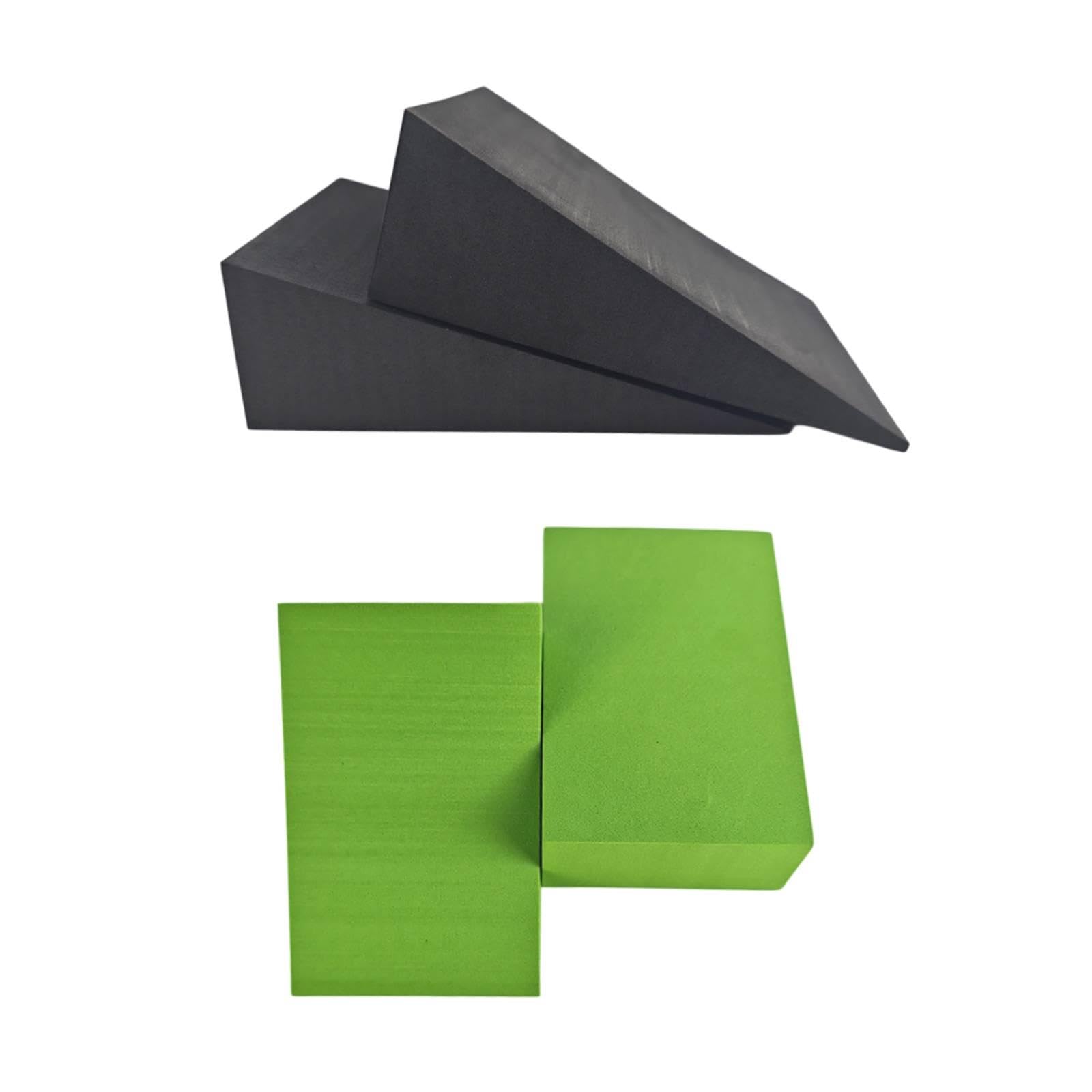 4 Pezzi Blocco Pilates Strumento Palestra Wedge Allenamento Antiscivolo Eva Adatto per Equilibrio Casa Flessibilità Rafforzamento Donne