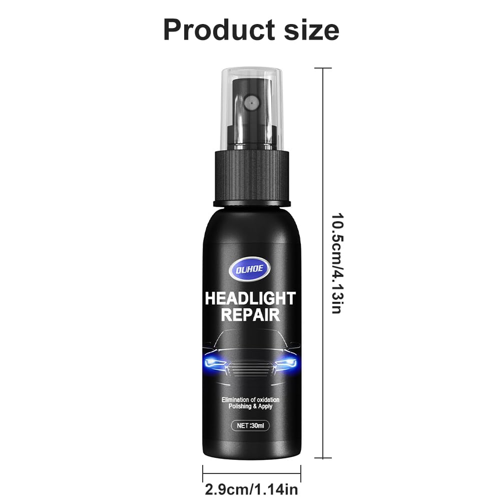 Scheinwerfer Reparatur Flüssigkeit 800g - Entfernt Vergilbung Und Kratzer Von Autoscheinwerfern