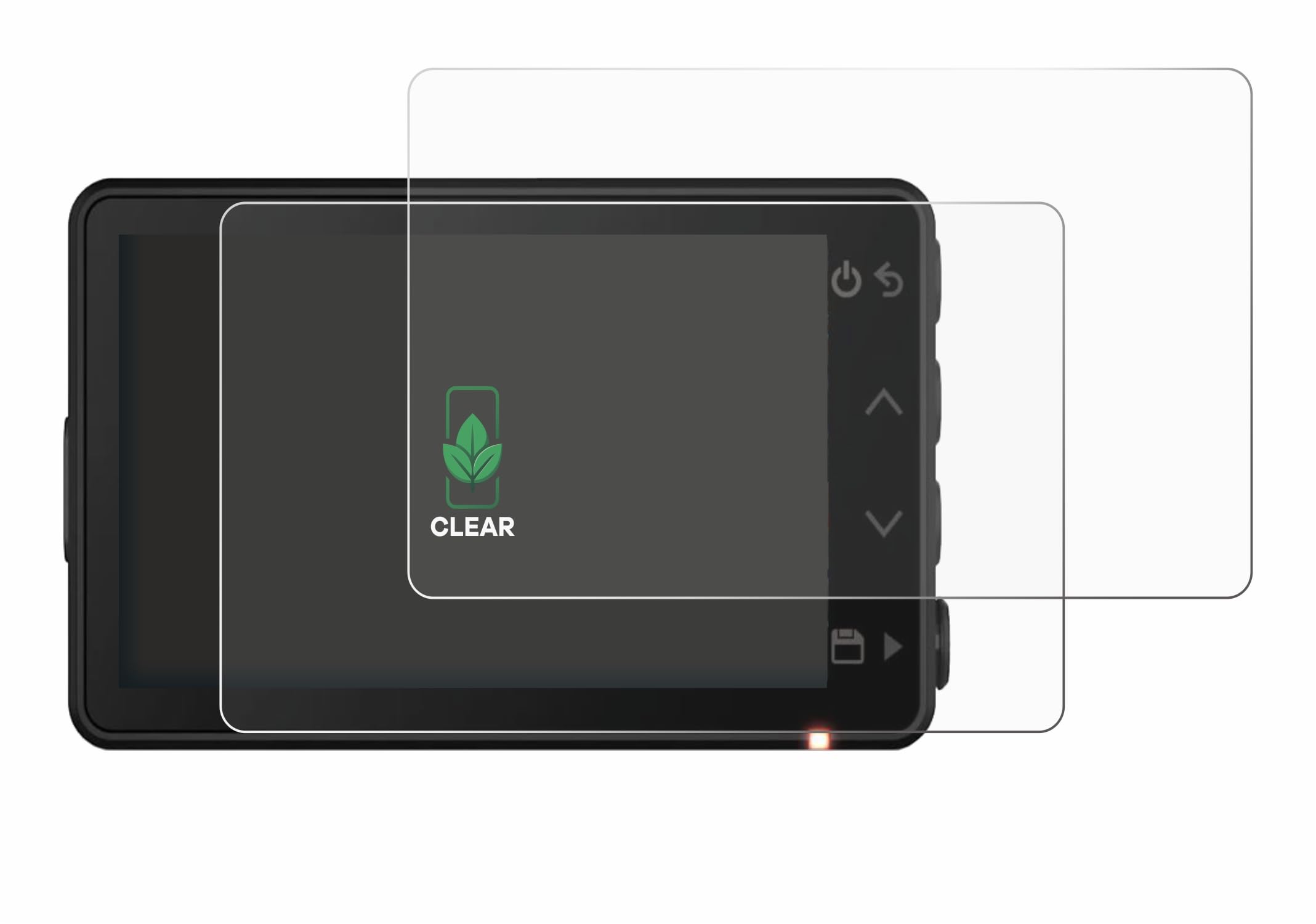 ScreenLeaf (2 Pack Screen Protector compatible with Garmin Dash Cam X110 [sustainable screen protection, clear, anti-scratch]
